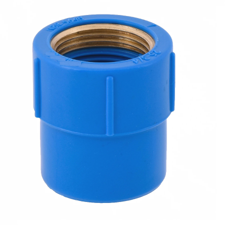 Luva Soldável Bucha Latão Azul PVC 25mm X 3/4" Amanco