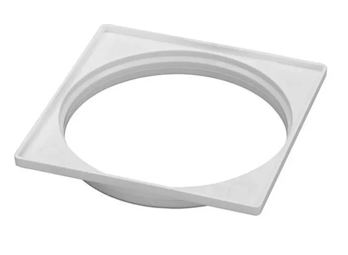Porta Grelha Quadrada Branca p/ Grelha Quadrada 15cm Amanco