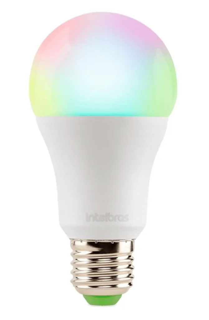 Lâmpada LED Wi-Fi RGB Dimerizável Inteligente EWS 410 Intelbras