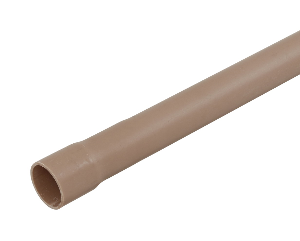 Cano Tubo PVC Soldável Marrom p/ Água Fria 3/4" 25mm c/ 1m Amanco