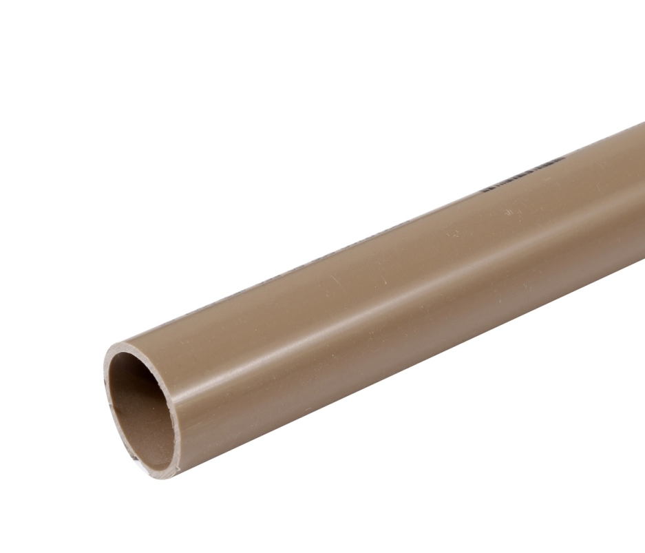 Cano Tubo PVC Soldável Marrom p/ Água Fria 1" 32mm c/ 1m Amanco