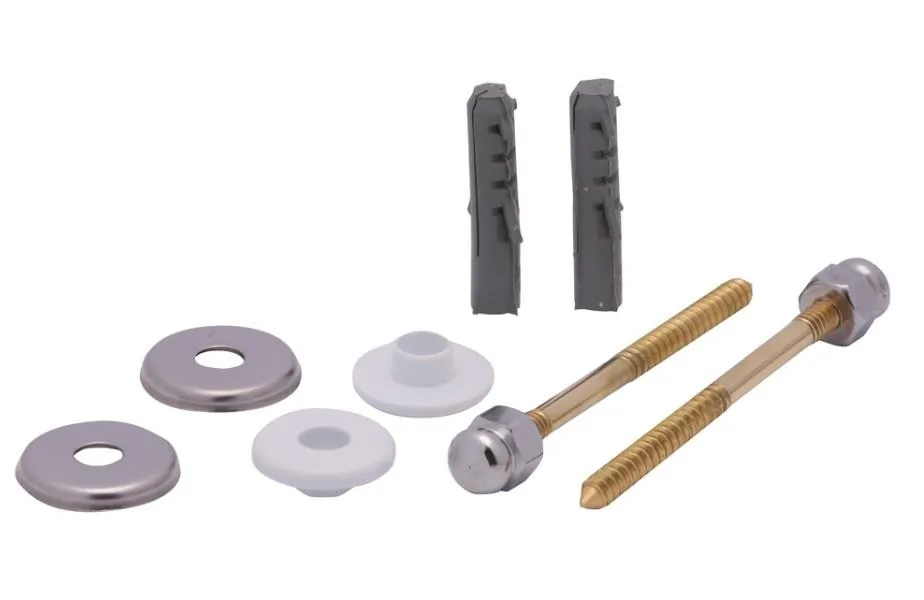 Kit Parafusos p/ Fixação Lavatório Bucha 8mm Super Luxo Rieti