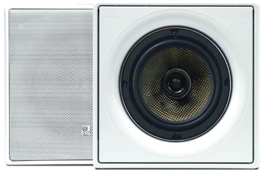 Caixa Som Quadrada Embutir Teto Branca 100W 5" Kevlar AMCP