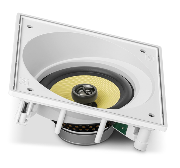Caixa Som Acústica Angulada Embutir Quadrada Branca 120W CI6SA JBL