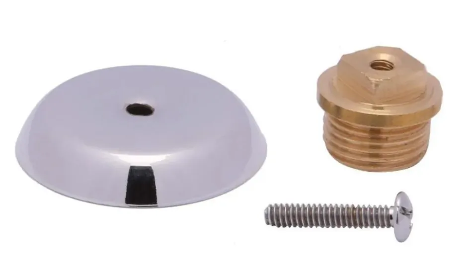 Plug de Arremate 1/2" c/ Canopla e Parafuso Rieti