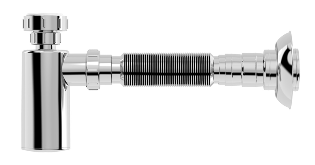Sifão Copo Extensivo Universal Cromado p/ Lavatório e Tanque Blukit