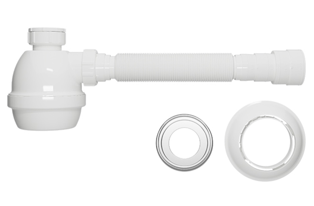 Sifão Copo Extensivo Universal p/ Tanque Pia Branco 031301 Blukit