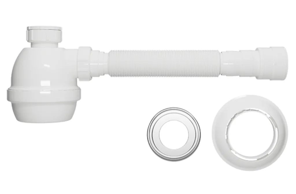 Sifão Copo Extensivo Universal p/ Tanque Pia Branco 031301 Blukit
