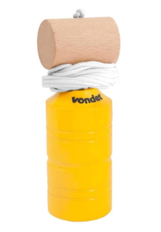 Prumo de Parede Metal Amarelo 700g Vonder