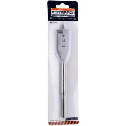Broca Chata Para Madeira 3/4" Starfer