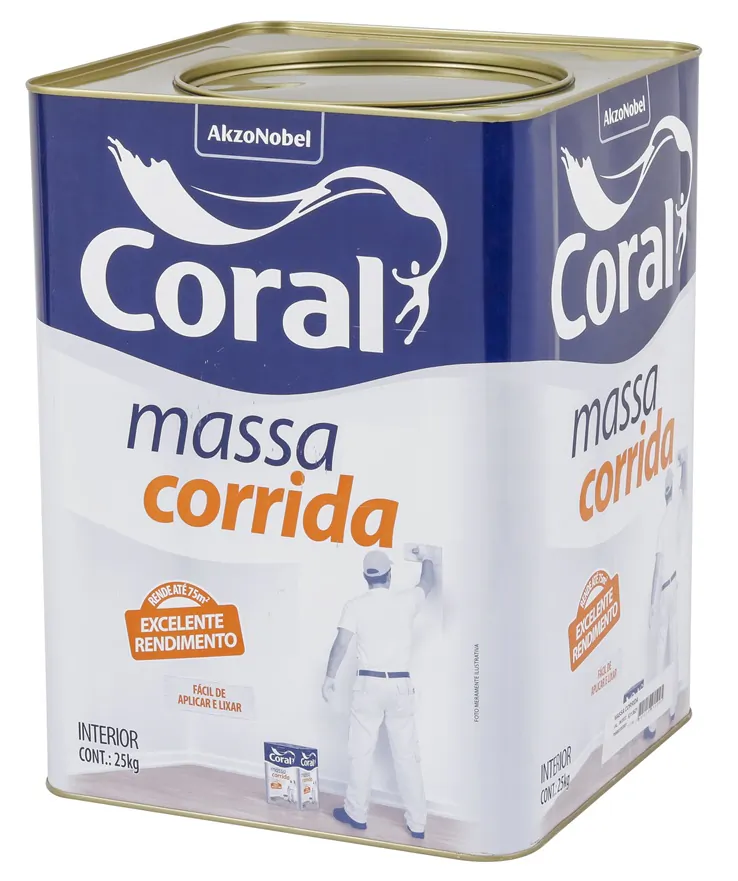 Massa Corrida PVA 25kg Coral