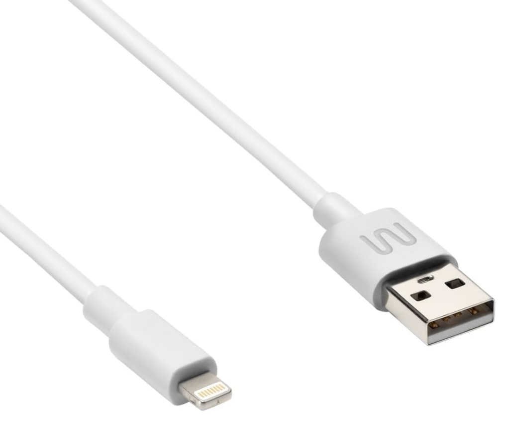 Cabo Carregador Lightning p/ IPhone e IPAD 1,2m Branco Multilaser