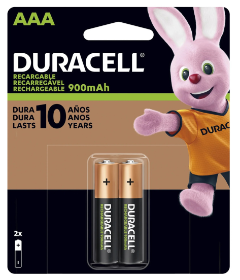 Pilha Bateria Alcalina Palito Tipo AAA c/ 02 Unidades Duracell