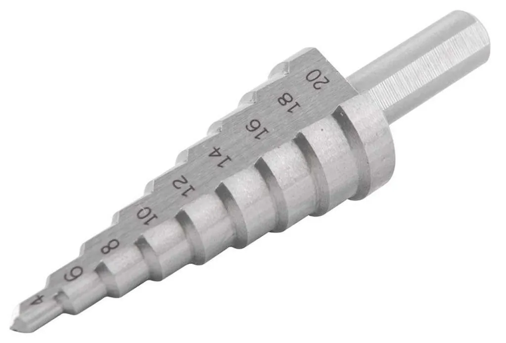 Broca Cônica de Aço Rápido Escalonada 4mm a 20mm Vonder