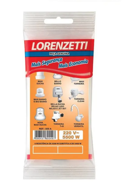 Resistência p/ Chuveiro Maxi Ducha 220V - 5500W 055-A Lorenzetti