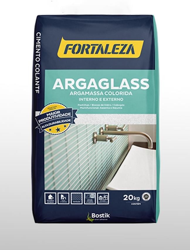 Argamassa Pastilhas Mosaicos Interno e Externo Argaglass Branca 20kg Fortaleza