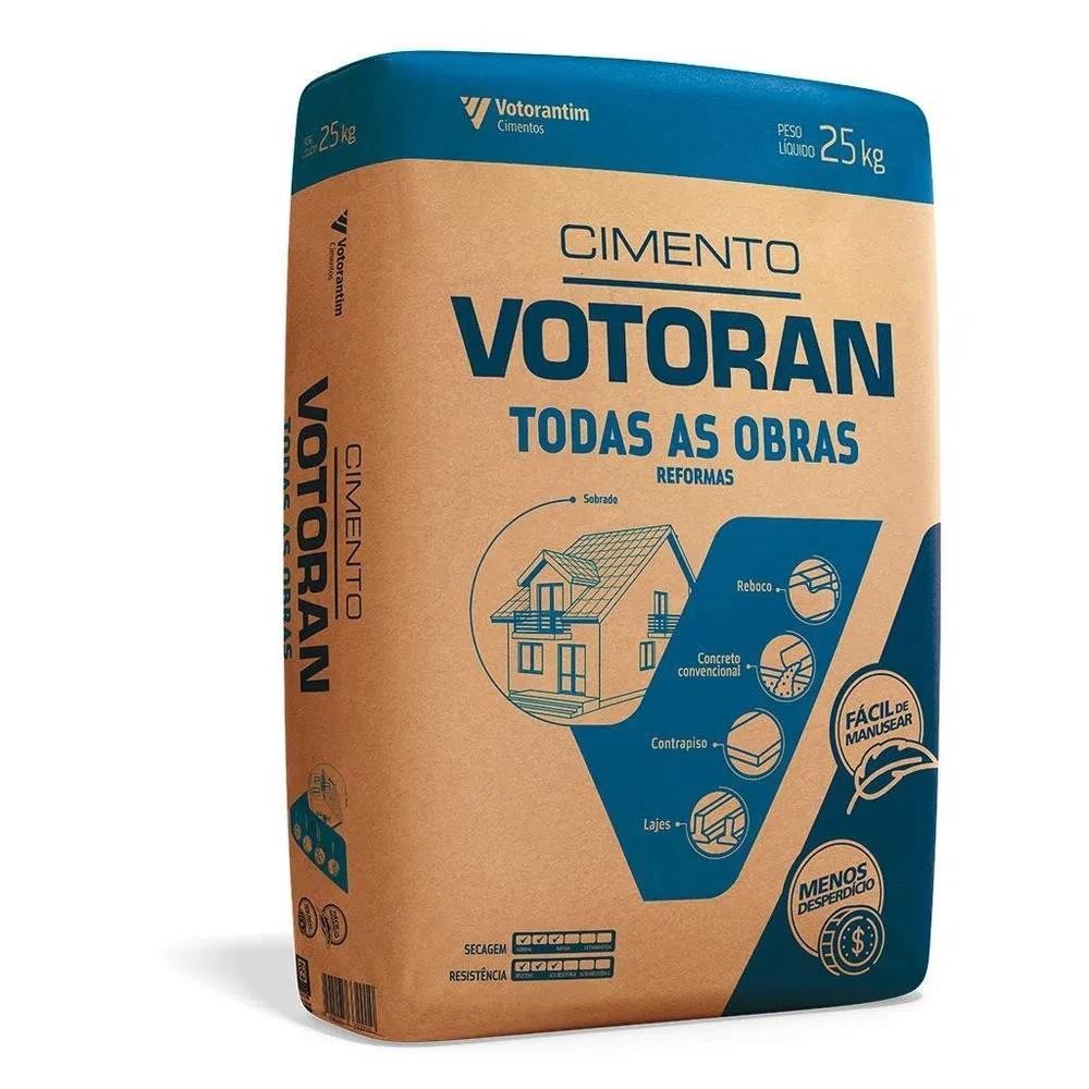 Cimento CPII F 32 Todas as Obras 25Kg Votoran - CP2 é o melhor