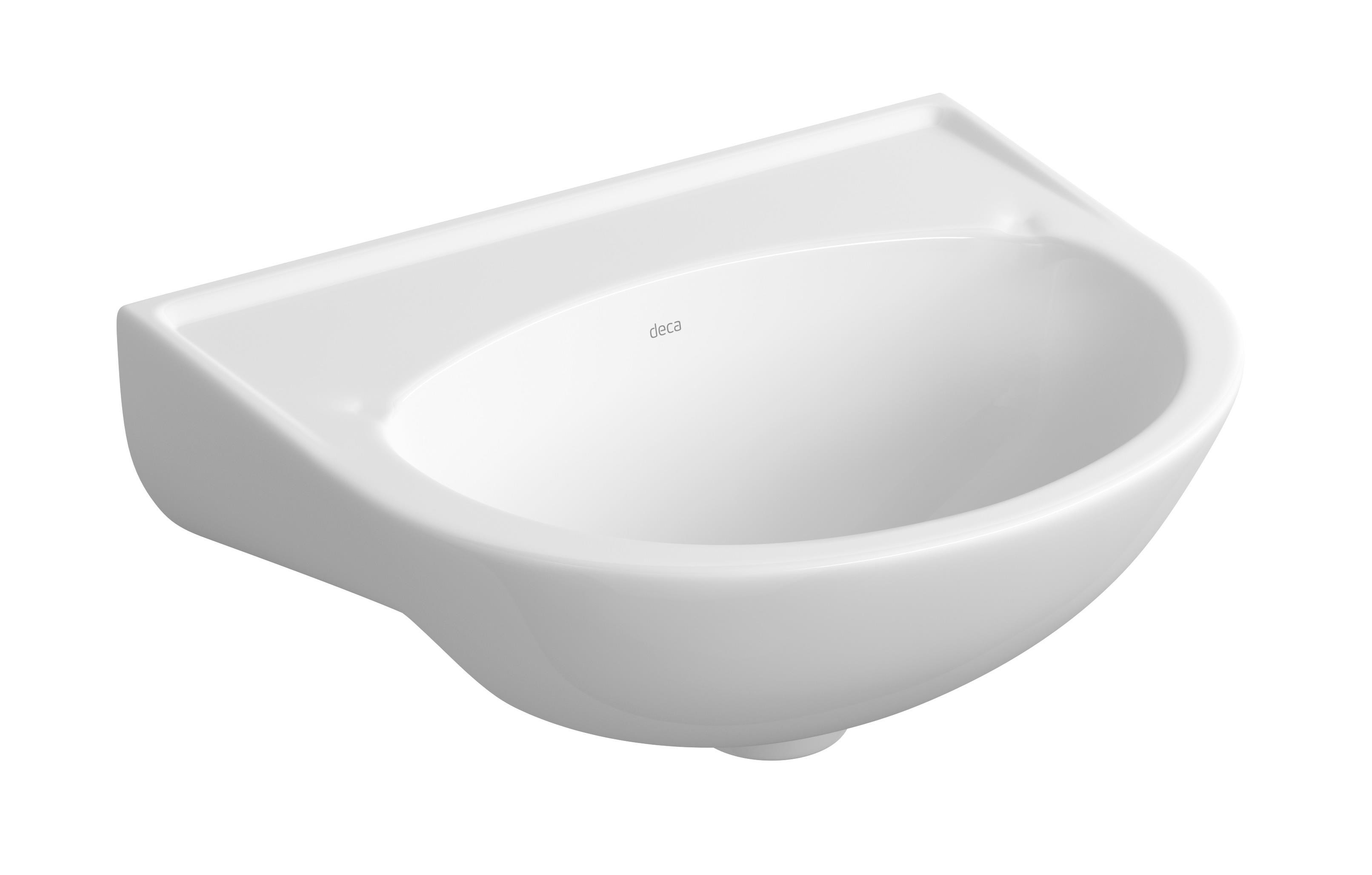 Lavatório p/ Coluna Louça Izy Branco 39cmx29cmx16cm L12 Deca