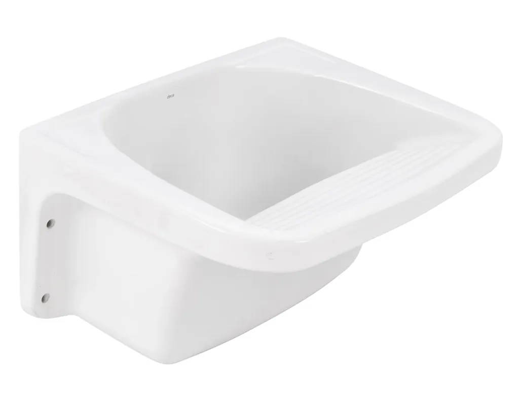 Tanque 40L Louça Branco Esmaltado Linha Izy 60cm x 50cm TQ03 Deca