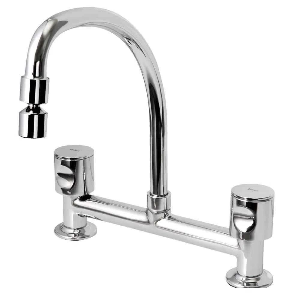 Torneira Misturador Mesa p/ Cozinha Cromada Aspen C-35 1256 Deca