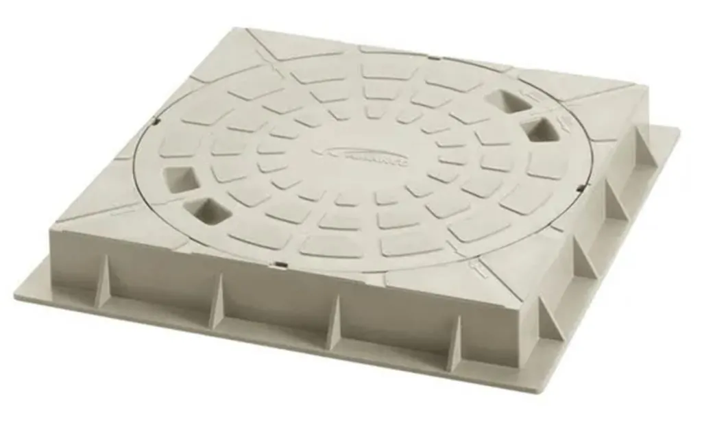 Tampa p/ Caixa de Gordura e Inspeção 300mm PVC Amanco