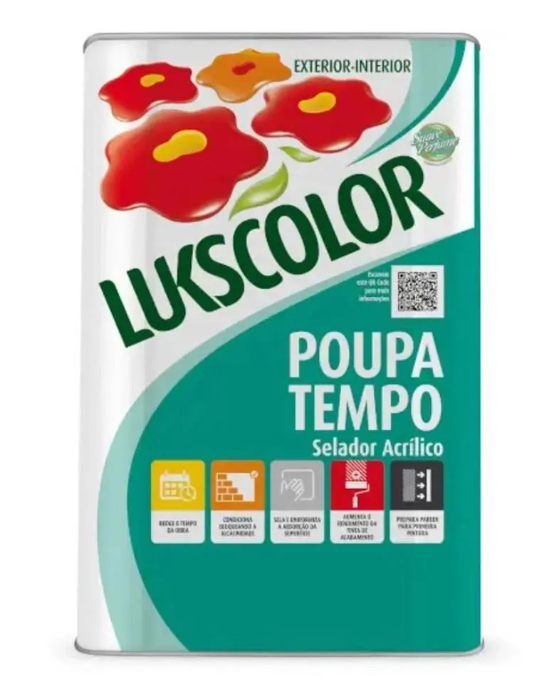 Selador Acrílico p/ Paredes Poupa Tempo 18L Lukscolor