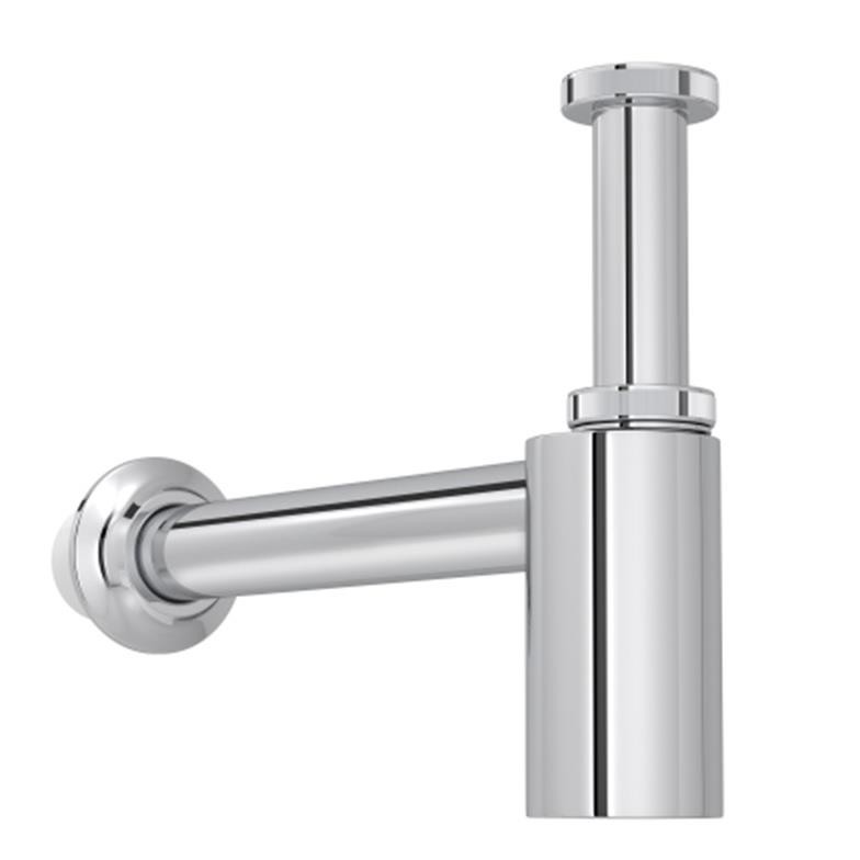 Sifão Pia de Cozinha e Tanque Rígido Metal Cromado 1.1/4" 30cm Deca