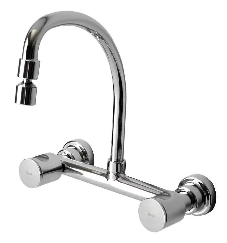 Torneira Misturador Parede p/ Cozinha Cromada Aspen C-35 1258 Deca