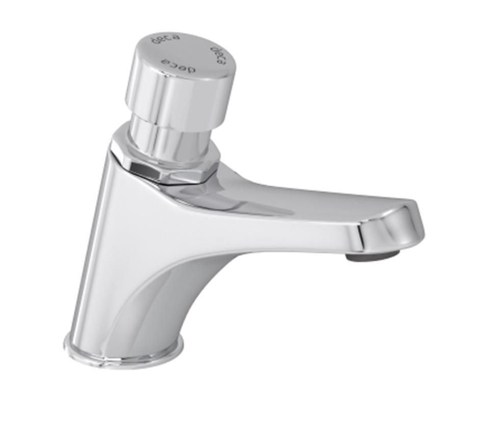 Torneira Automática Lavatório Mesa Bica Baixa Cromada Decamatic Deca