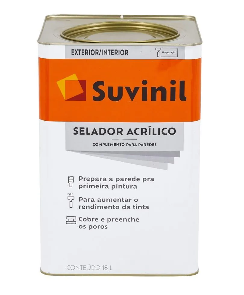 Selador Acrílico p/ Paredes 18L Suvinil