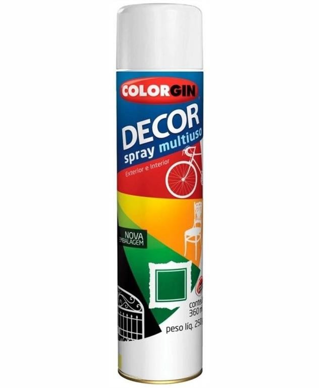 Tinta Spray Decor Multiuso Branco Fosco 360ml Colorgin