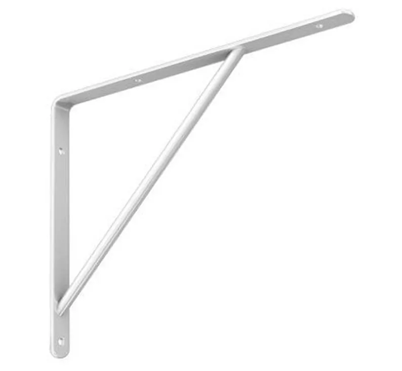 Suporte Mão Francesa p/ Prateleira Média Branco 40cm Zama