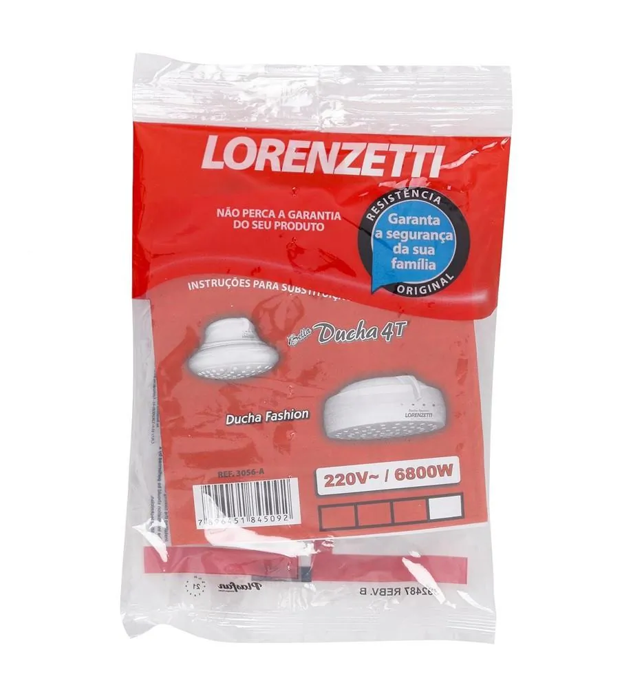 Resistência p/ Chuveiro Bella Ducha 220V 6800W 3056-A Lorenzetti