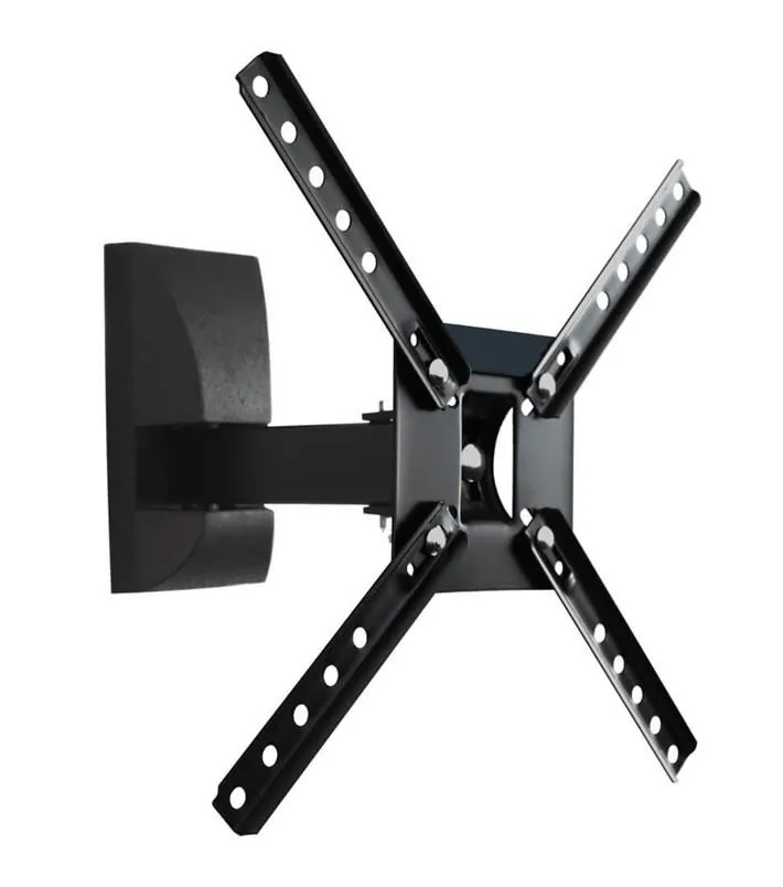 Suporte p/ TV Articulável 03 Movimentos Preto 10" a 55" Brasforma