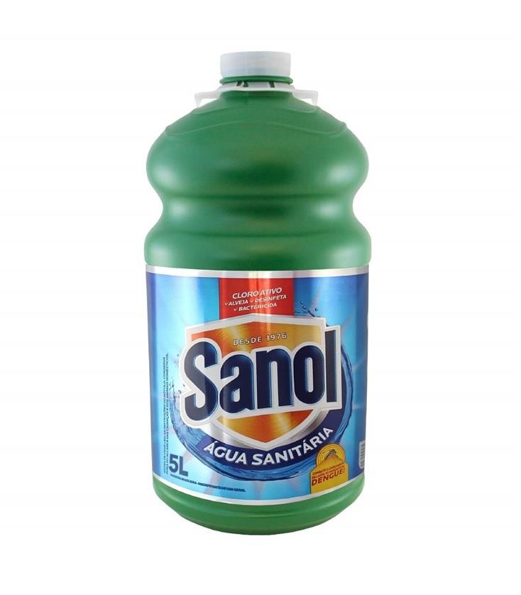 Água Sanitária Candida c/ Cloro Ativo 5L Sanol