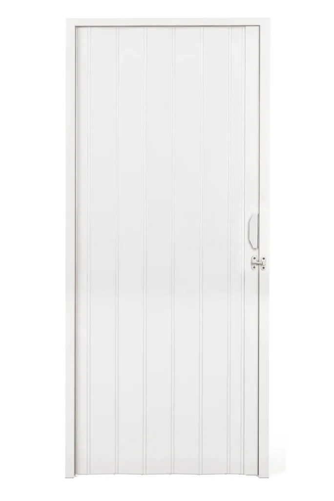 Porta Sanfonada em PVC Branco Neve 2,10m x 0,72m Plasflex