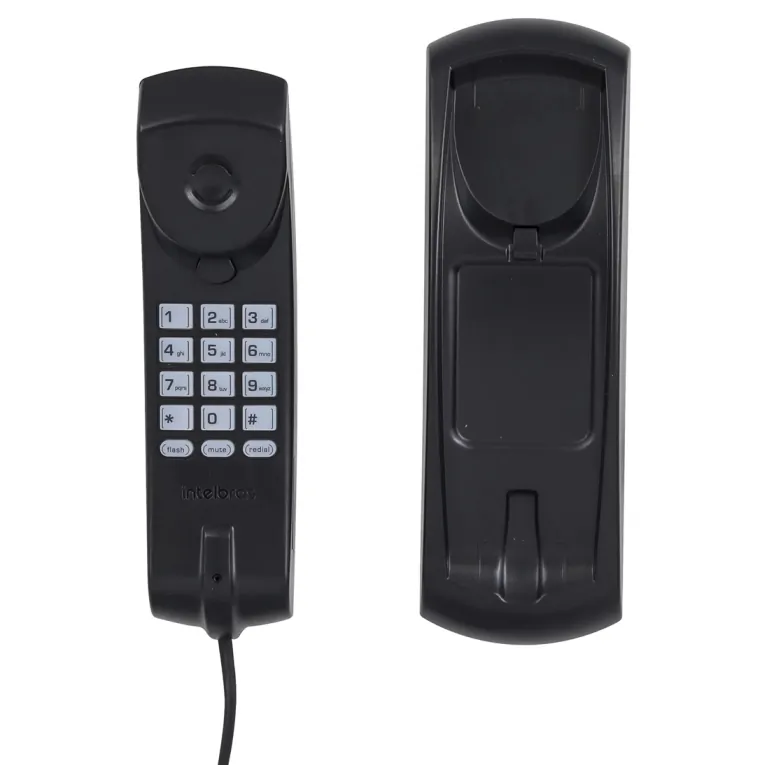 Telefone Interfone Parede Tipo Gôndola Preto TC20 Intelbras