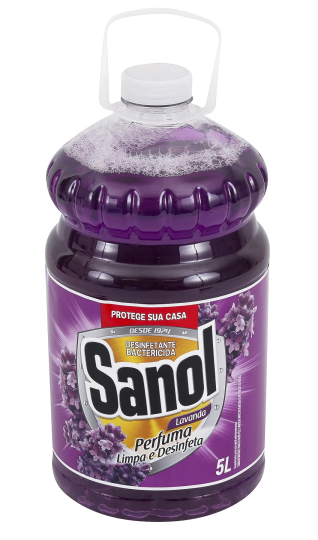 Desinfetante Bactericida Multiuso Lavanda 5L Sanol