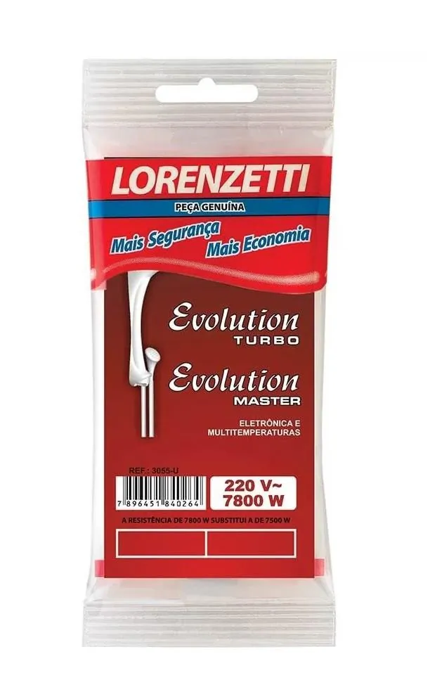 Resistência Chuveiro Evolution Master 220V - 7800W 3055-U Lorenzetti