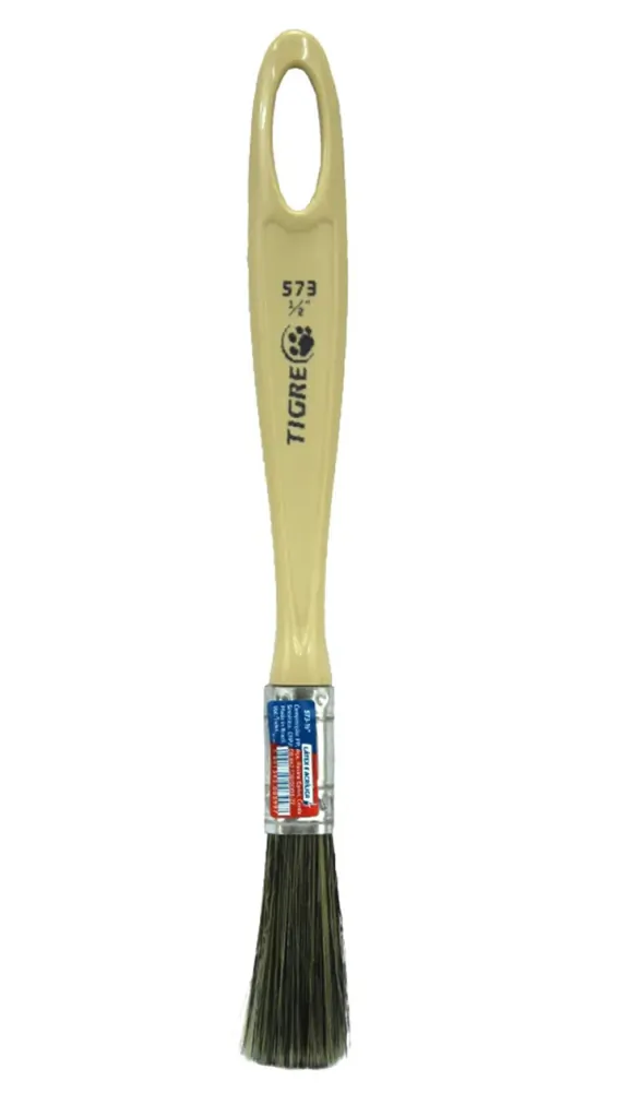 Pincel Trincha Premium Cerda Dupla p/ Latex e Acrílico 573 1/2" Tigre