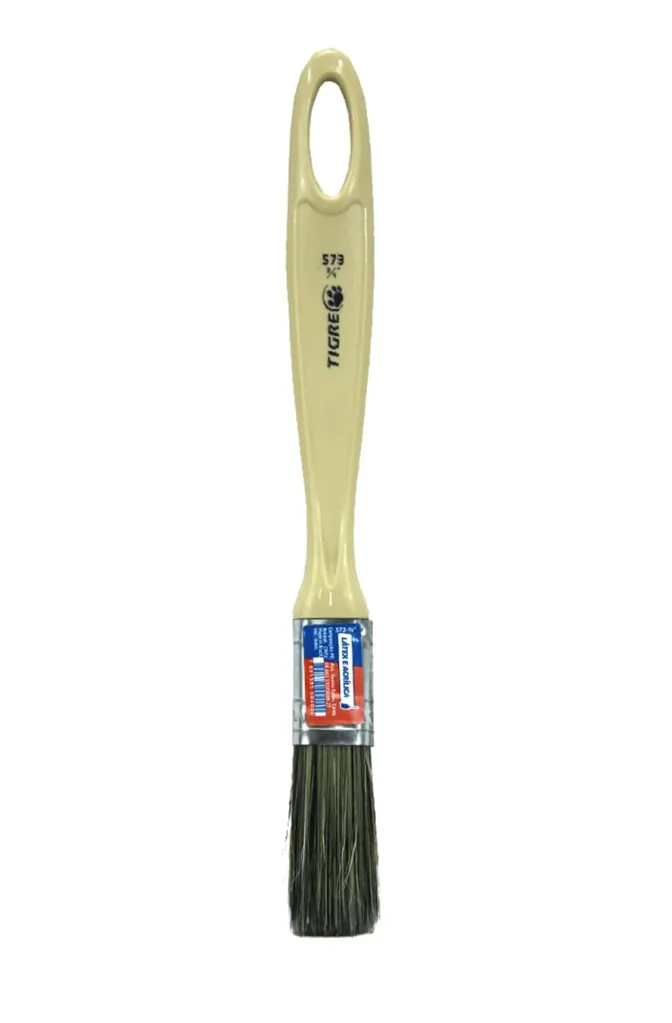 Pincel Trincha Premium Cerda Dupla p/ Latex e Acrílico 573 3/4" Tigre