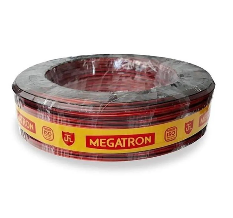 Fio Cordão Polarizado Bicolor p/ Som 100m 2 x 0,875m2 Megatron