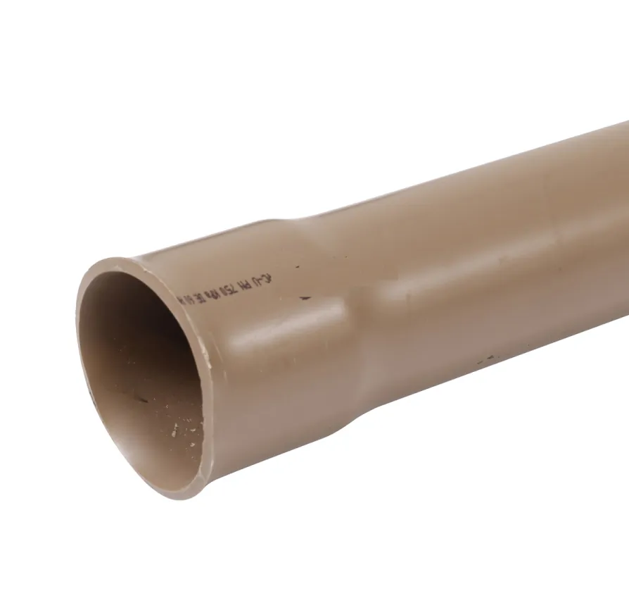 Cano Tubo PVC Soldável Marrom p/ Água Fria 2" 60mm c/ 6m Amanco