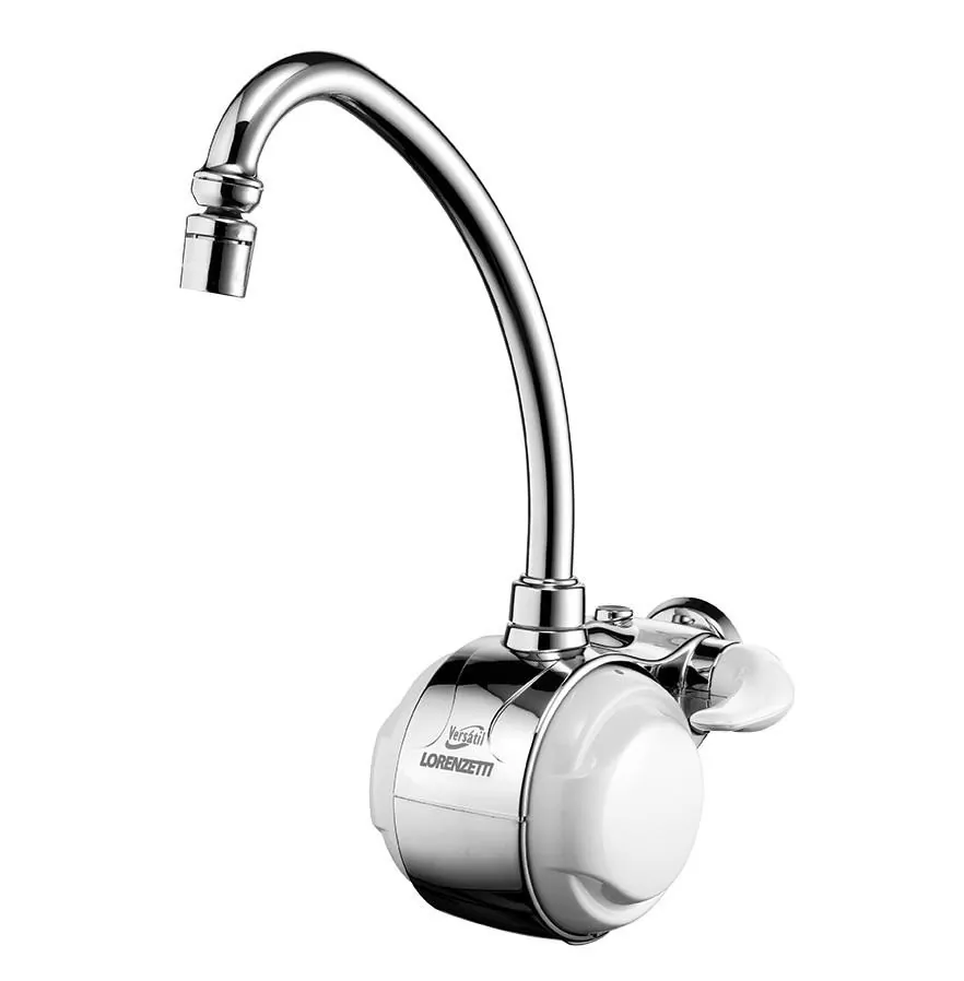 Torneira Elétrica Bica Móvel Cromada 220V 5500W Versátil Lorenzetti