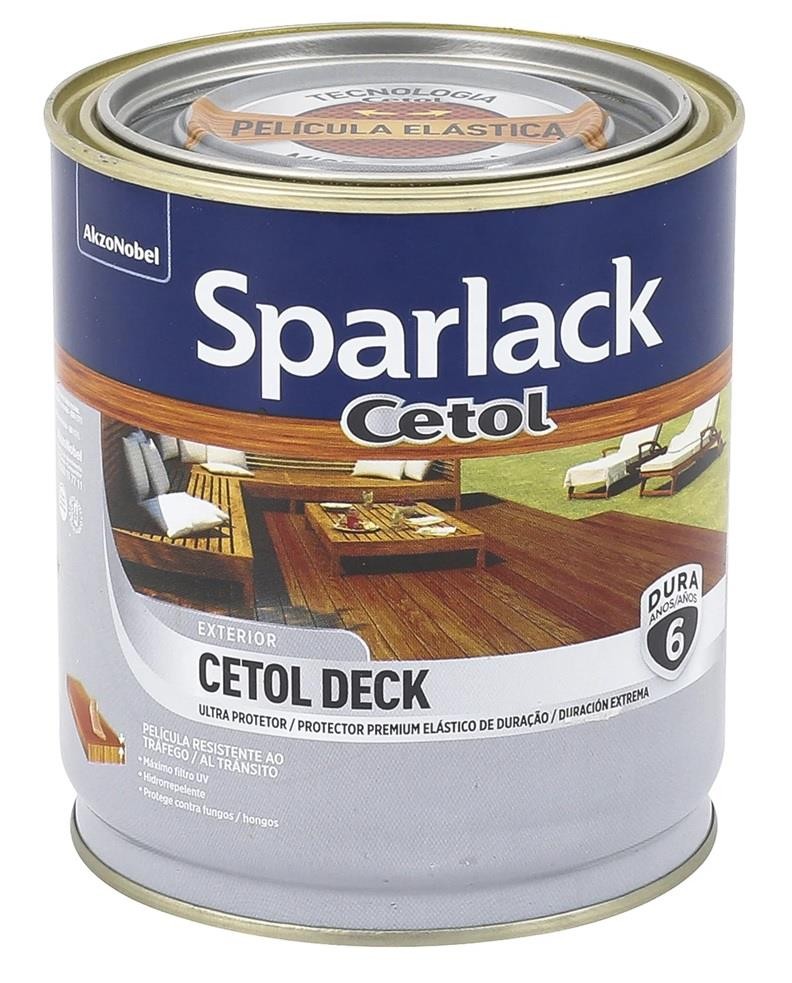 Verniz Protetor Cetol Deck Acetinado Natural Incolor 0,9L Sparlack