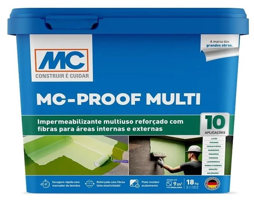 Impermeabilizante Multiuso 10 Aplicações MC Proof Multi 18kg MC Bauchemie