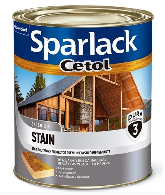 Verniz Protetor Premium Cetol Stain Natural Acetinado 0,9L Sparlack