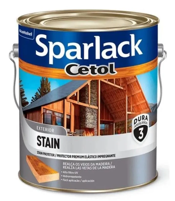 Verniz Protetor Premium Cetol Stain Natural Acetinado 3,6L Sparlack