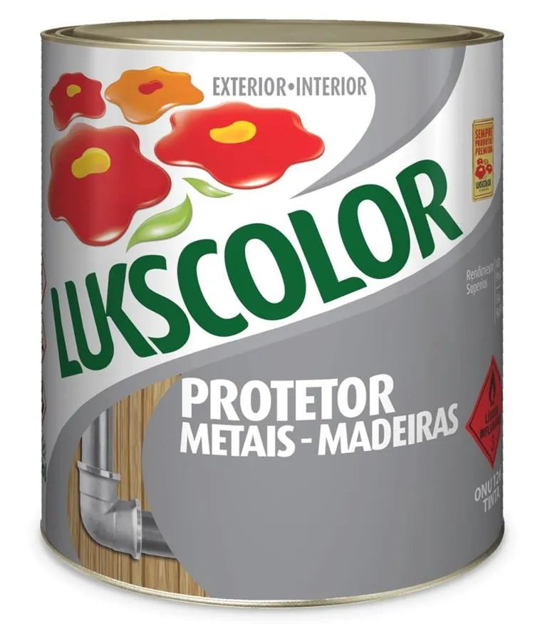 Fundo Zarcão Laranja Protetor p/ Metais 900ml Lukscolor