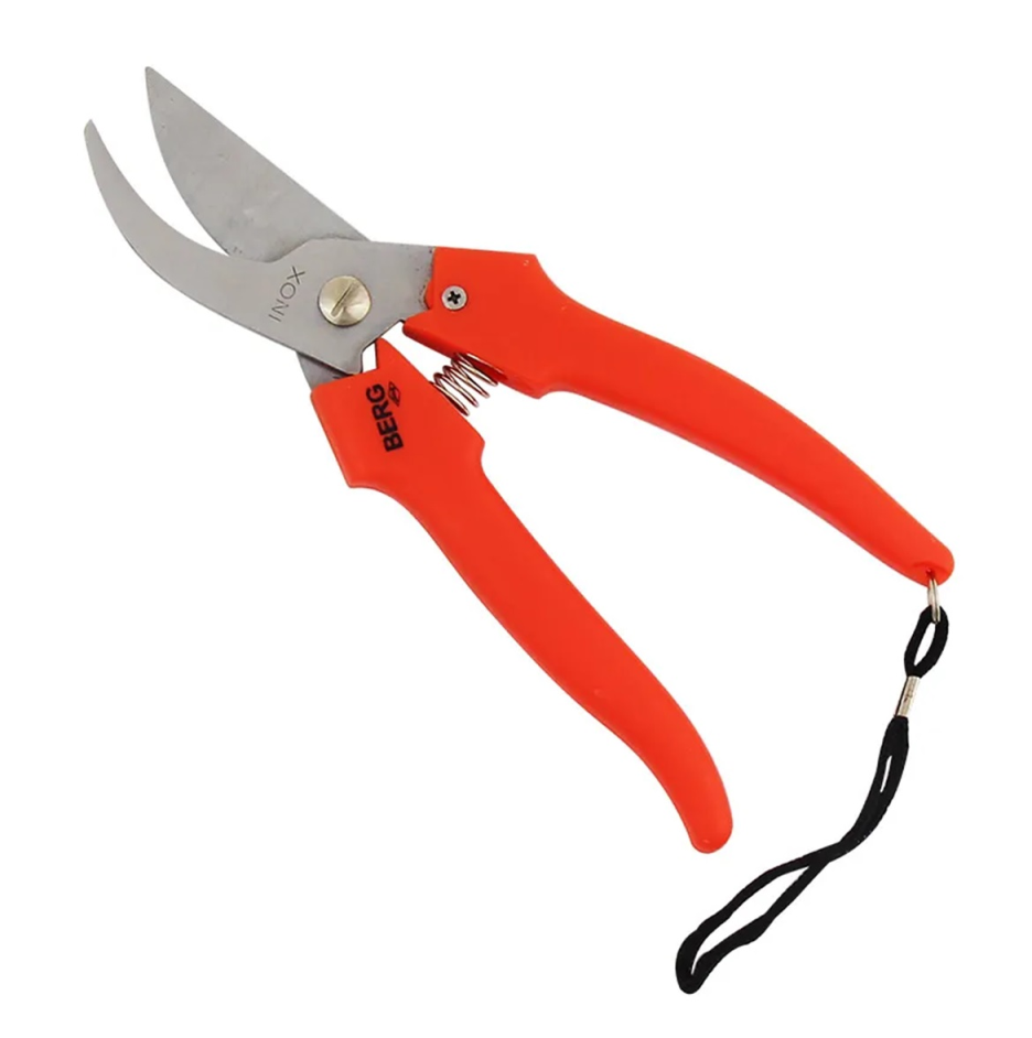 Tesoura Poda Leve Jardinagem Lâminas Inox 7,5" 190mm Berg